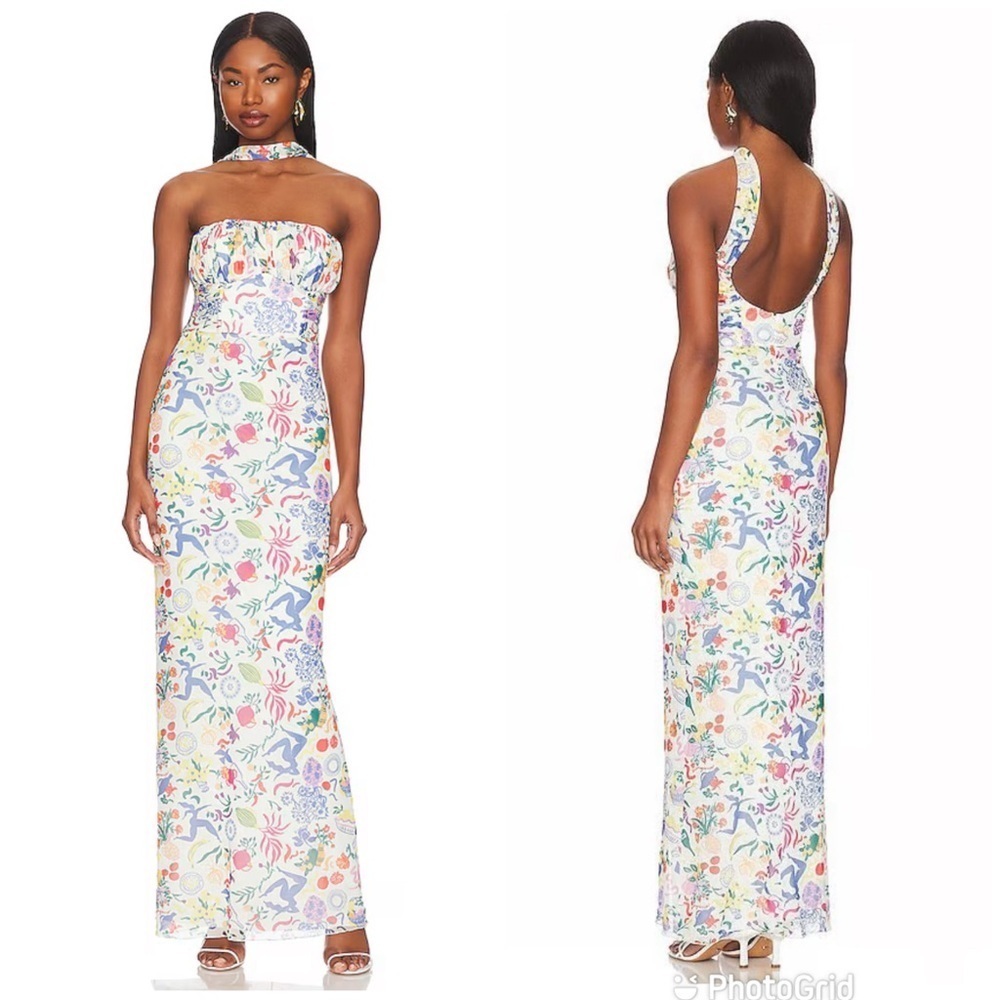 LPA Vittoria Maxi Dress in Buongiorno Multi